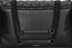 zwarte kurt geiger london schoudertas xxl kensington drench