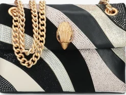 zwarte kurt geiger london schoudertas mini kensington bag