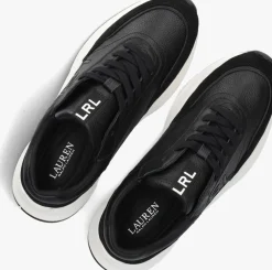 zwarte lauren ralph lauren lage sneakers franky
