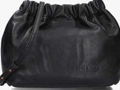 zwarte liebeskind schoudertas ruffle hobo s