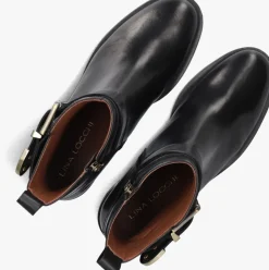 zwarte lina locchi enkellaarsjes 2232