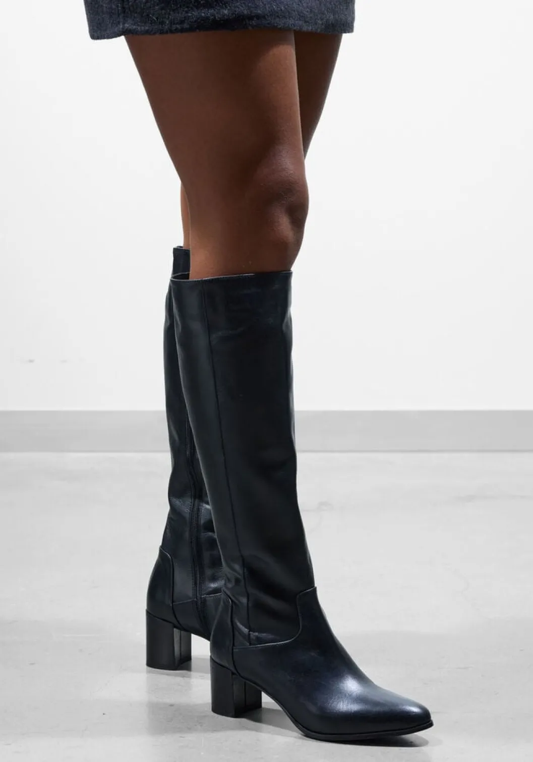 zwarte lina locchi hoge laarzen 8591