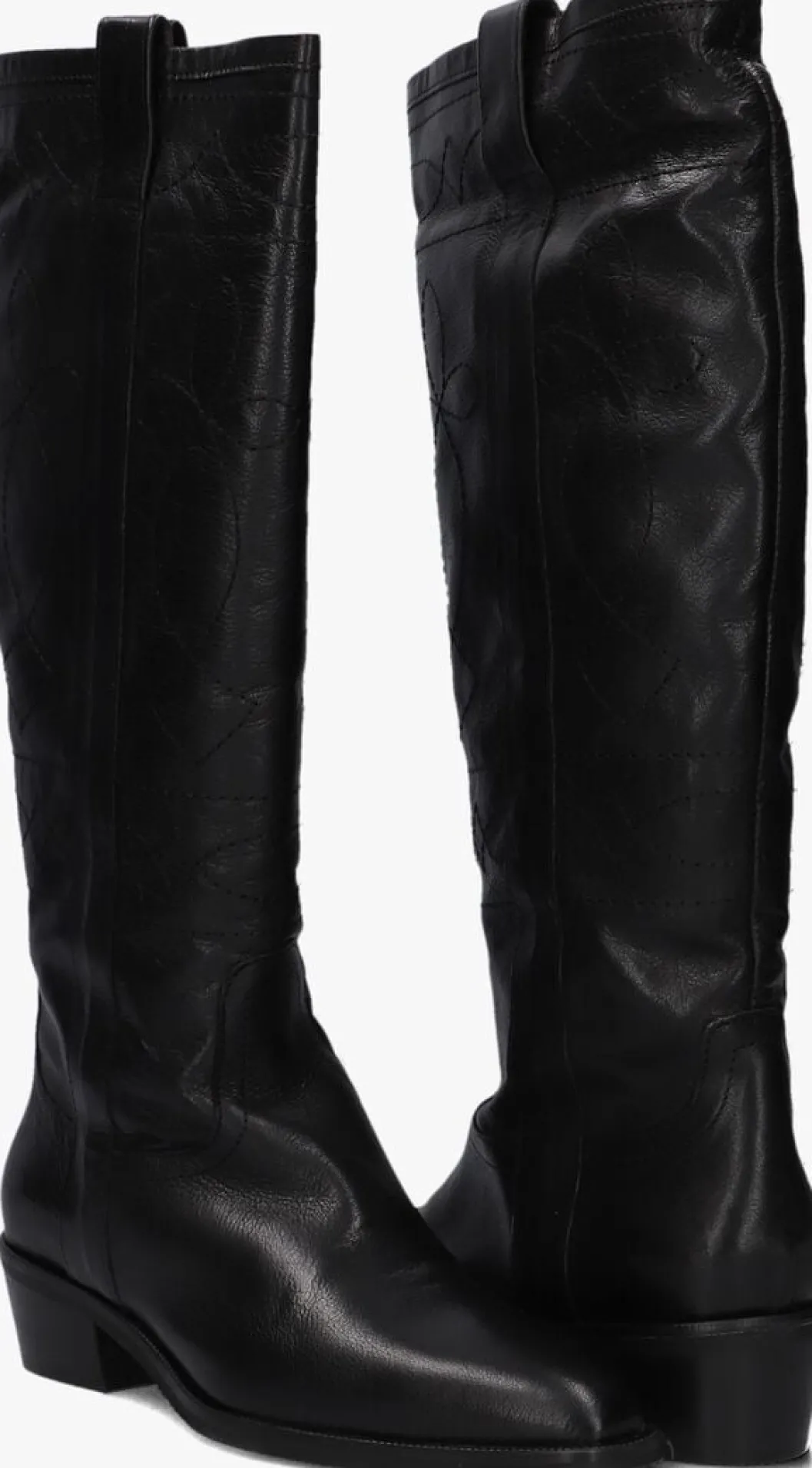 zwarte lina locchi hoge laarzen at40