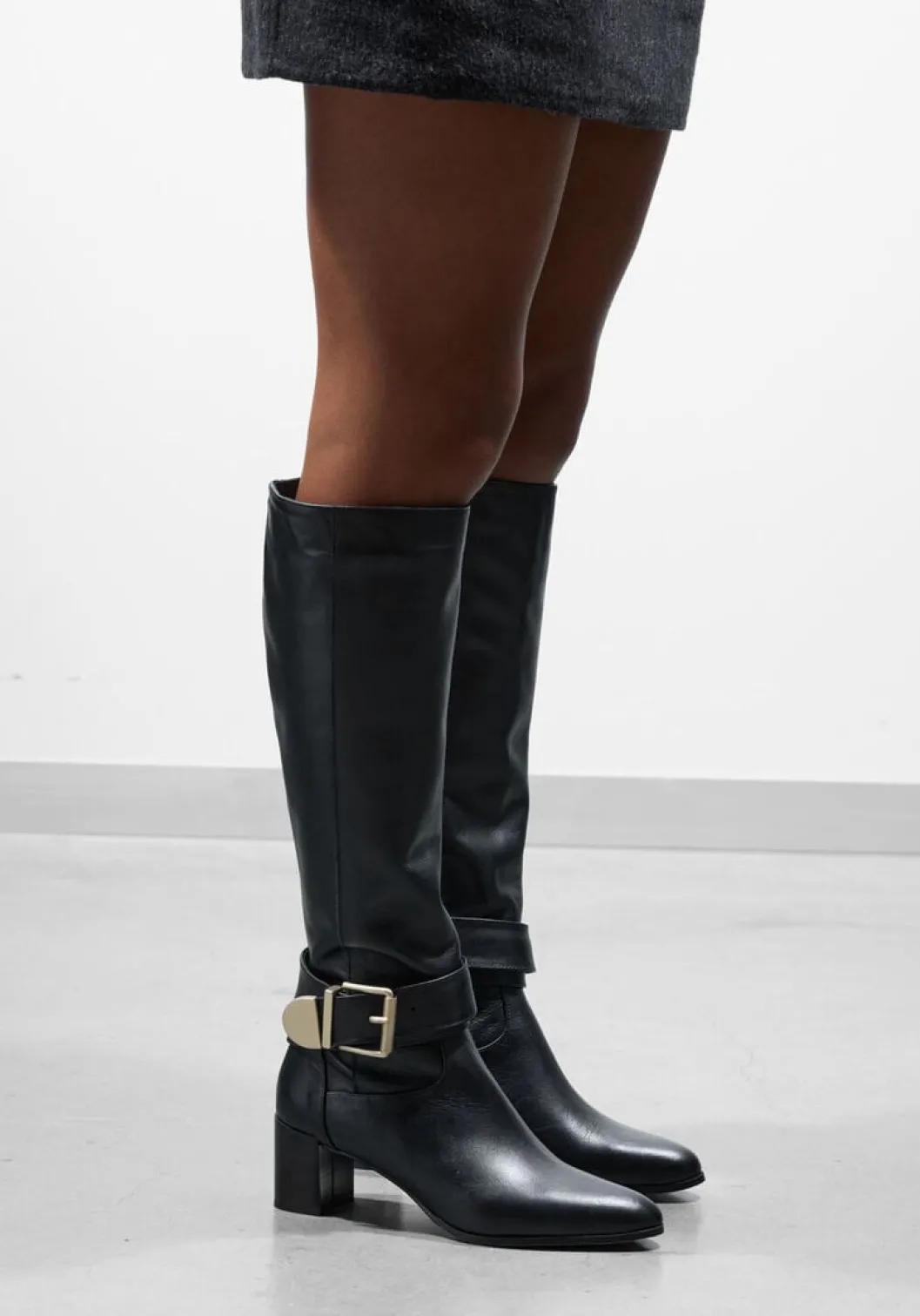 zwarte lina locchi hoge laarzen 8596
