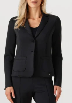 zwarte marc cain essentials blazer +e 34.02 j35