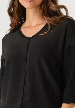 zwarte marc cain essentials t-shirt +e 55.01 j29