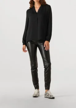 zwarte marc cain essentials blouses +e 51.03 w10