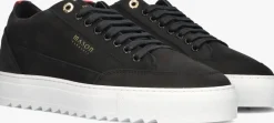 zwarte mason garments lage sneakers tia nabuk