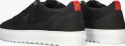 zwarte mason garments lage sneakers tia nabuk