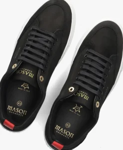 zwarte mason garments lage sneakers tia nabuk