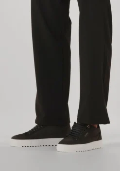 zwarte mason garments lage sneakers tia nabuk