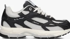 zwarte mercer amsterdam lage sneakers the re-run pineapple 2.0