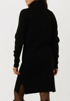 zwarte minus mini jurk ava knit turtleneck dress