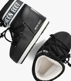 zwarte moon boot snowboots icon low nylon