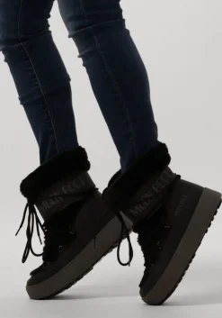 zwarte moon boot snowboots ltrack faux fur