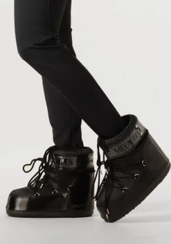 zwarte moon boot snowboots icon low glance