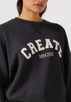 zwarte mos mosh trui mmcelli o-ls sweatshirt