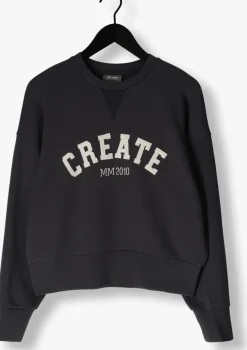 zwarte mos mosh trui mmcelli o-ls sweatshirt