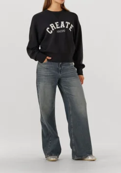 zwarte mos mosh trui mmcelli o-ls sweatshirt