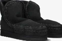 zwarte mou vachtlaarzen eskimo 18 glitter logo