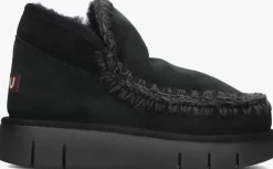 zwarte mou vachtlaarzen eskimo bounce sneaker