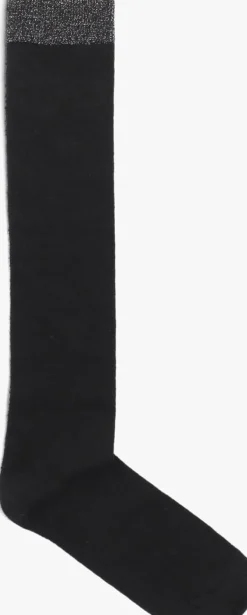 zwarte mp denmark sokken wool/silk knee socks