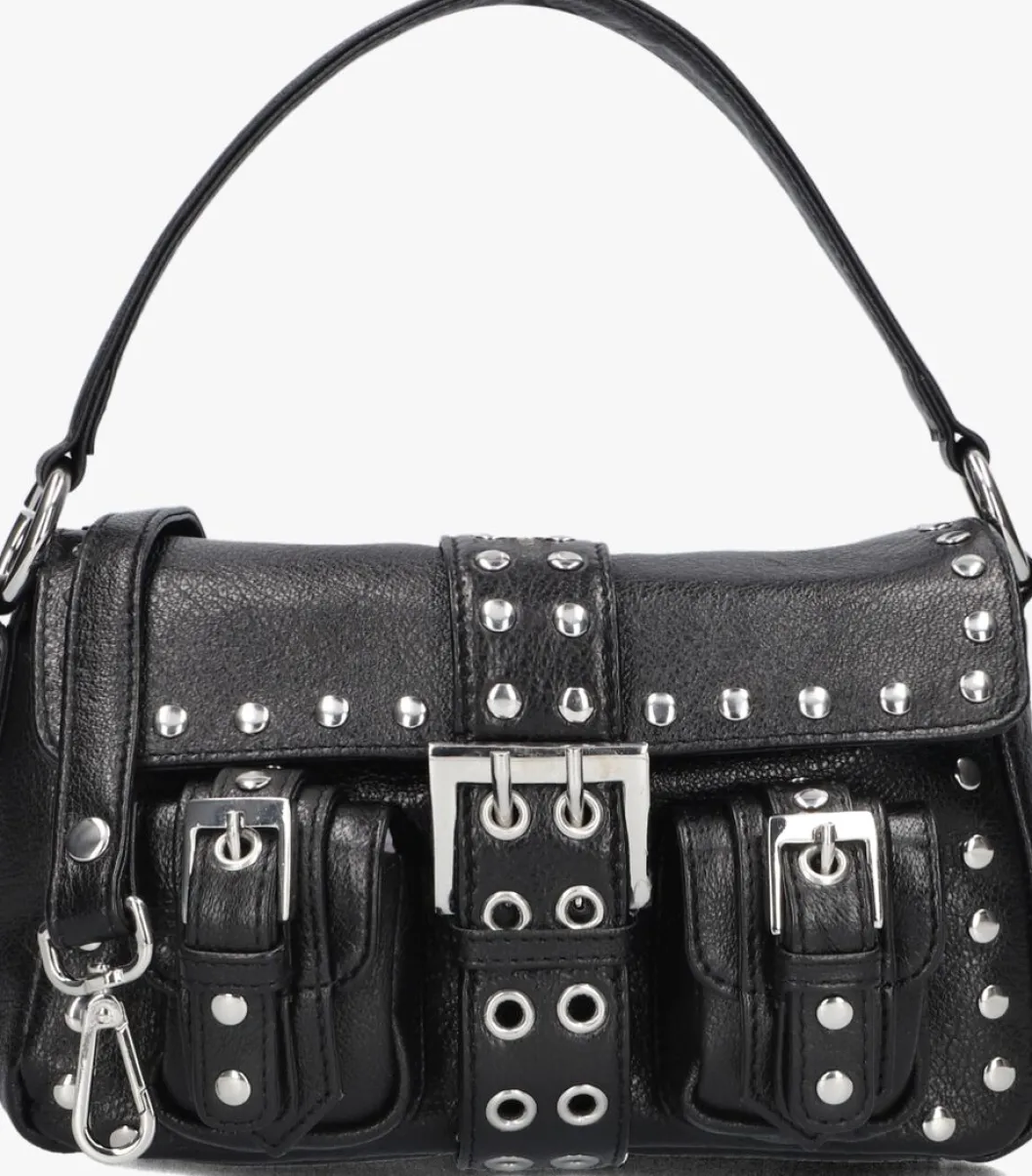 zwarte núnoo handtas small honey buckle rivet mountain