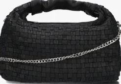 zwarte núnoo schoudertas dandy braided washed