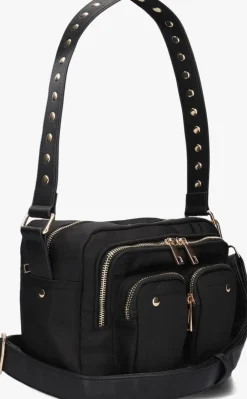 zwarte núnoo schoudertas ellie recycled nylon