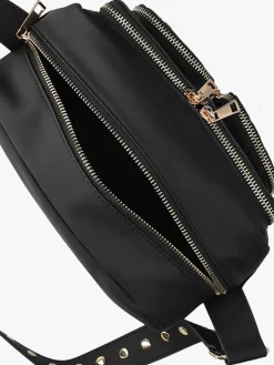 zwarte núnoo schoudertas ellie bamboo