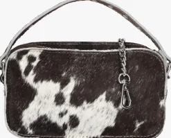 zwarte núnoo schoudertas helena black dots