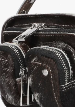 zwarte núnoo schoudertas helena black dots