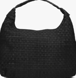 zwarte núnoo schoudertas maxi dandy braided