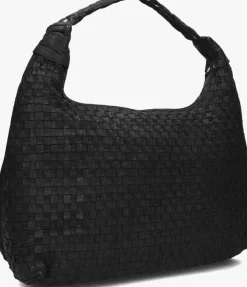 zwarte núnoo schoudertas maxi dandy braided