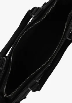 zwarte núnoo schoudertas scarlett buckle rock