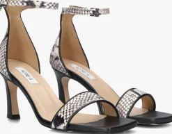 zwarte notre-v sandalen met hak 86605