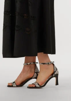 zwarte notre-v sandalen met hak 86605