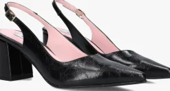 zwarte notre-v slingbacks 2315c