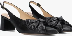 zwarte notre-v slingbacks 35503