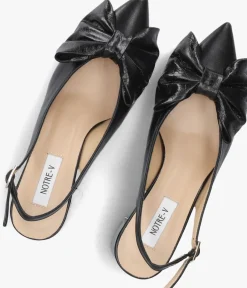 zwarte notre-v slingbacks 35503