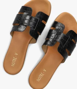 zwarte notre-v slippers 179874