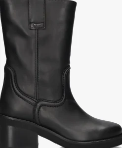 zwarte nubikk biker boots cassy slouch