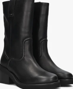 zwarte nubikk biker boots cassy slouch