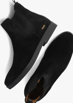 zwarte nubikk chelsea boots logan chelsea