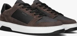 zwarte nubikk lage sneakers basket court heren