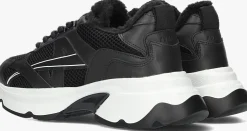 zwarte nubikk lage sneakers ross nomad fur