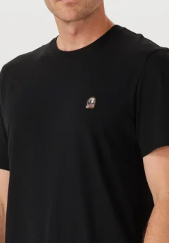 zwarte parajumpers t-shirt patch tee
