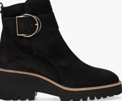 zwarte paul green enkellaarsjes 9763