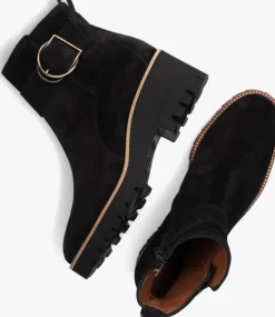 zwarte paul green enkellaarsjes 9763