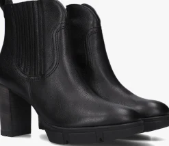 zwarte paul green enkellaarsjes 9033